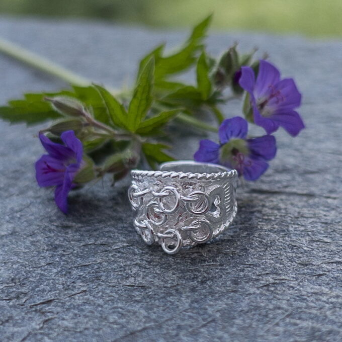 The love ring - Adjustable silver ring Kärleksringen – Reglerbar silverring