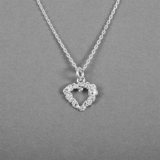 Hjärtat litet - silverhalsband