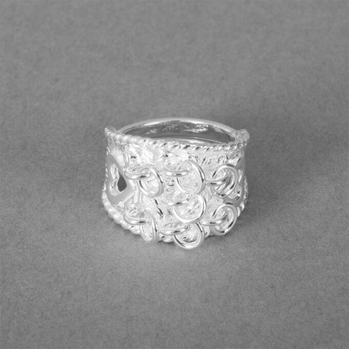 The love ring - Adjustable silver ring Kärleksringen – Reglerbar silverring