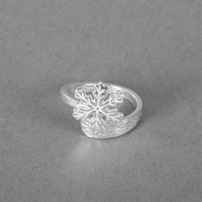 Snow Star – Silver Ring Snöstjärna – Silverring