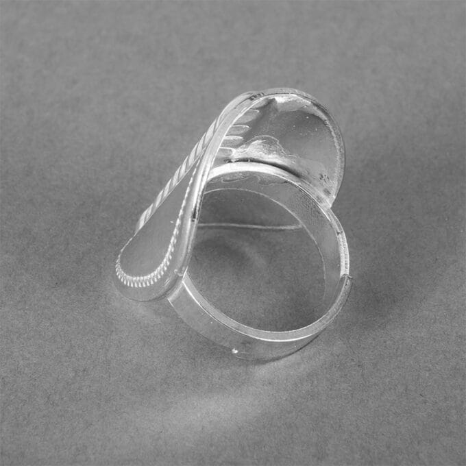 Stor knappring – Silverring Stor knappring – Silverring