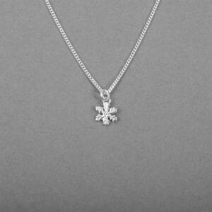 Snöstjärna Liten – Silverhalsband