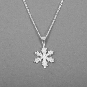 Snöstjärna Stor – Silverhalsband