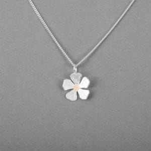 Hjortronblomma – Silverhalsband