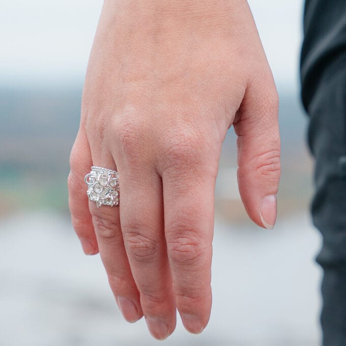 The love ring - Adjustable silver ring Kärleksringen – Reglerbar silverring