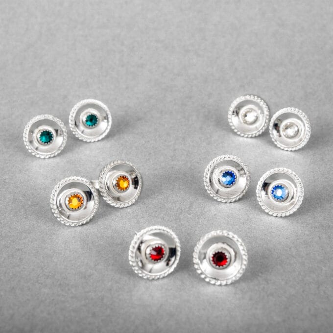 Sápmi – Silverörhängen med stift Sápmi – Silverörhängen med stift