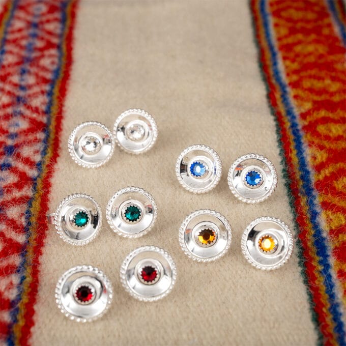 Sápmi – Silverörhängen med stift Sápmi – Silverörhängen med stift