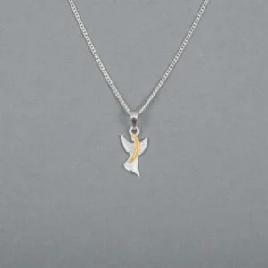 Skyddsängel liten - silverhalsband