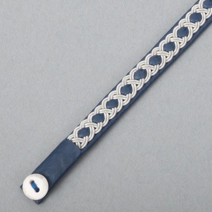 Pewter bracelet Nostalgia blue Tennarmband Nostalgi blå